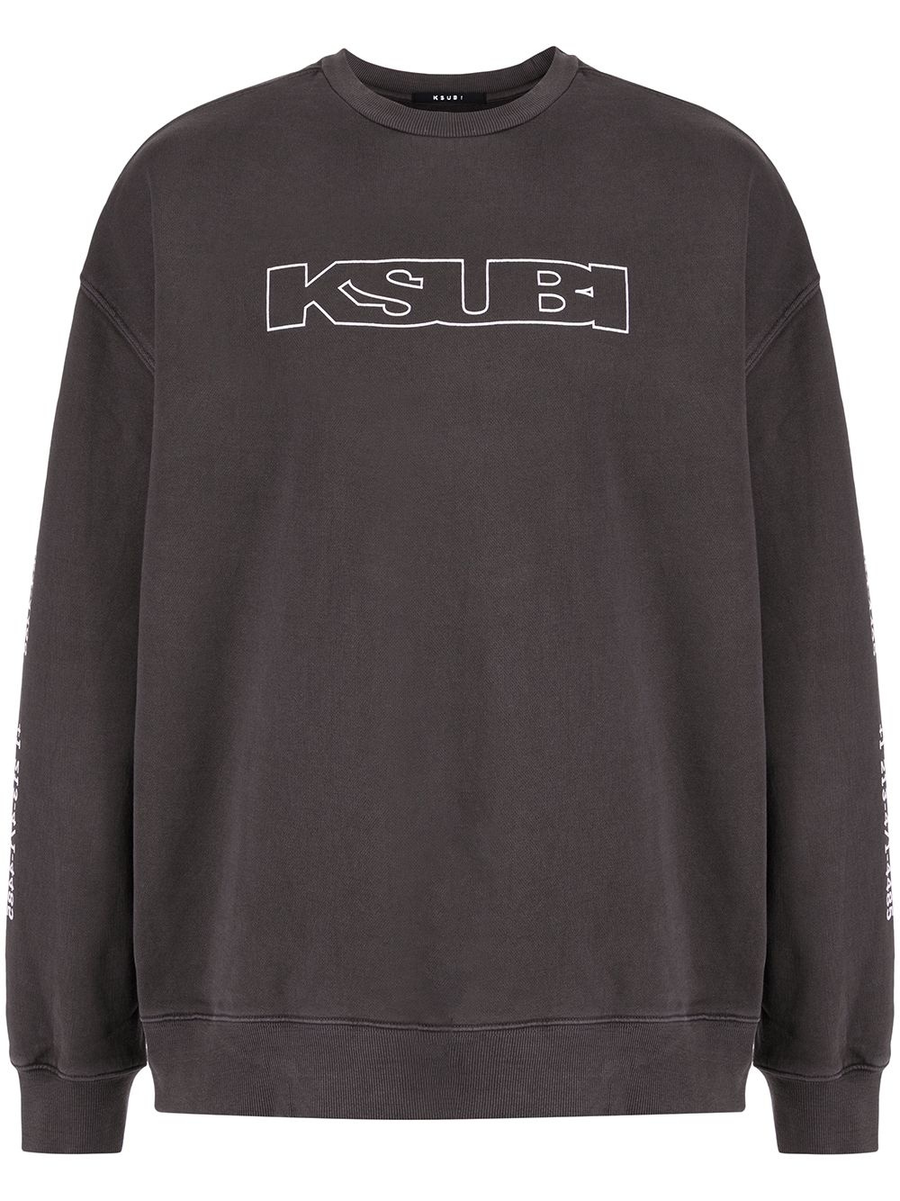 logo print sweatshirt - 1