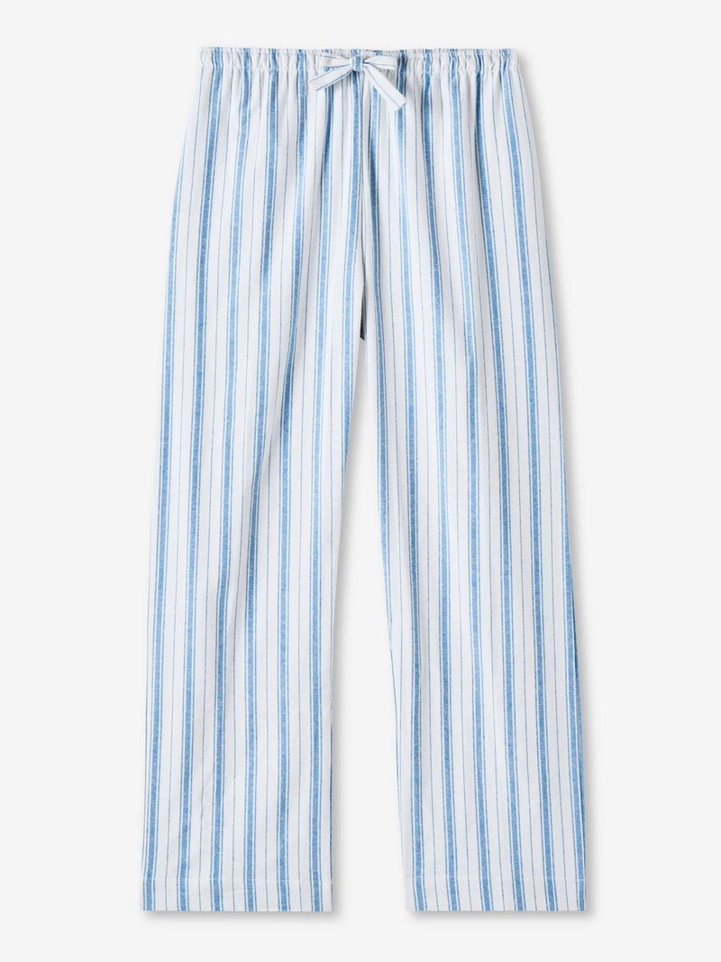Women's Lounge Trousers Kelburn 31 Brushed Cotton Blue - 1