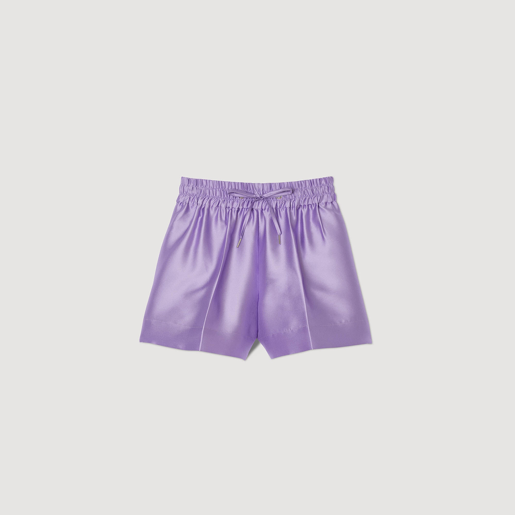 SATINY WIDE-LEG SHORTS - 1