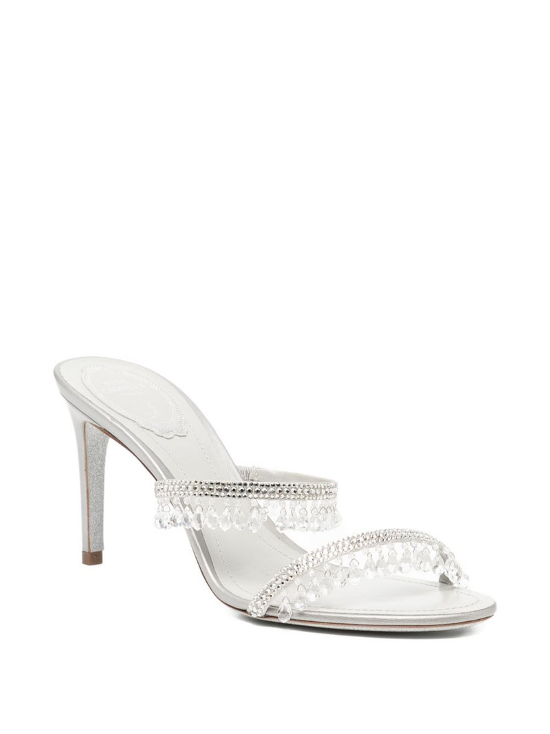 RENE CAOVILLA 80mm chandelier pearl slider sandal outlook