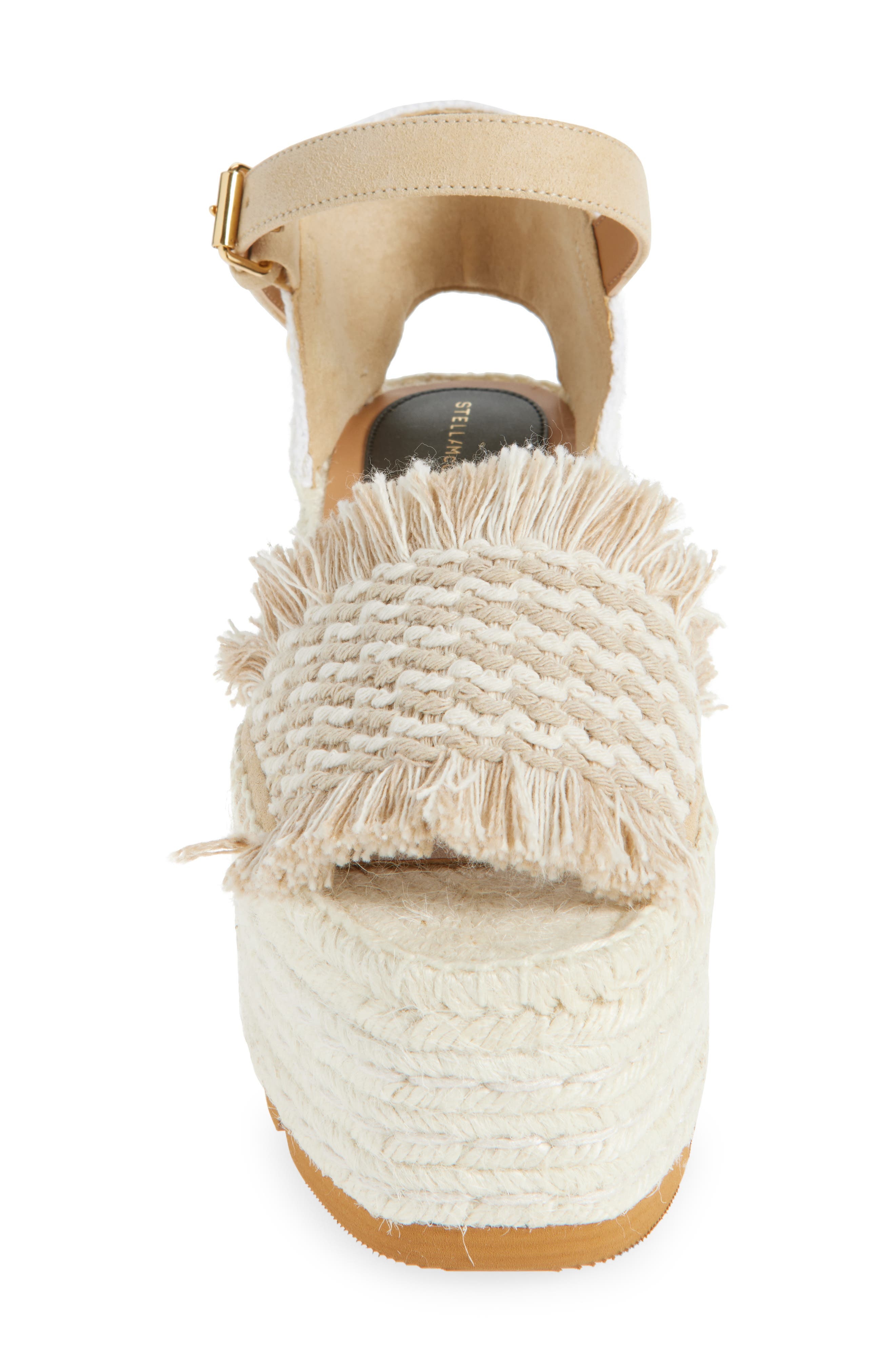 Stella McCartney Gaia Quarter Strap Flatform Espadrille Sandal in Dust at Nordstrom - 4