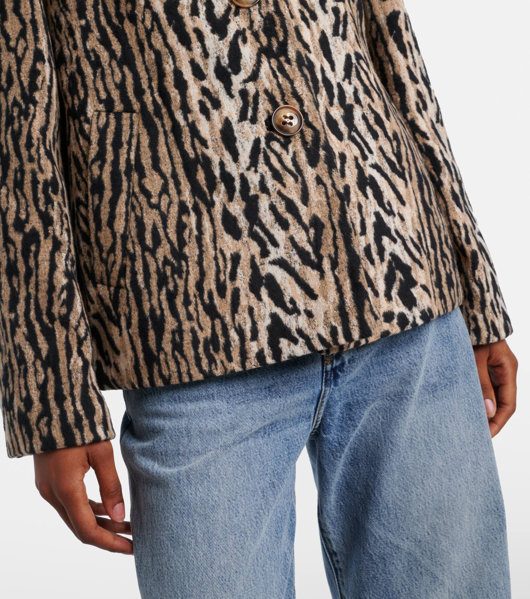 Leila leopard-print jacket - 5