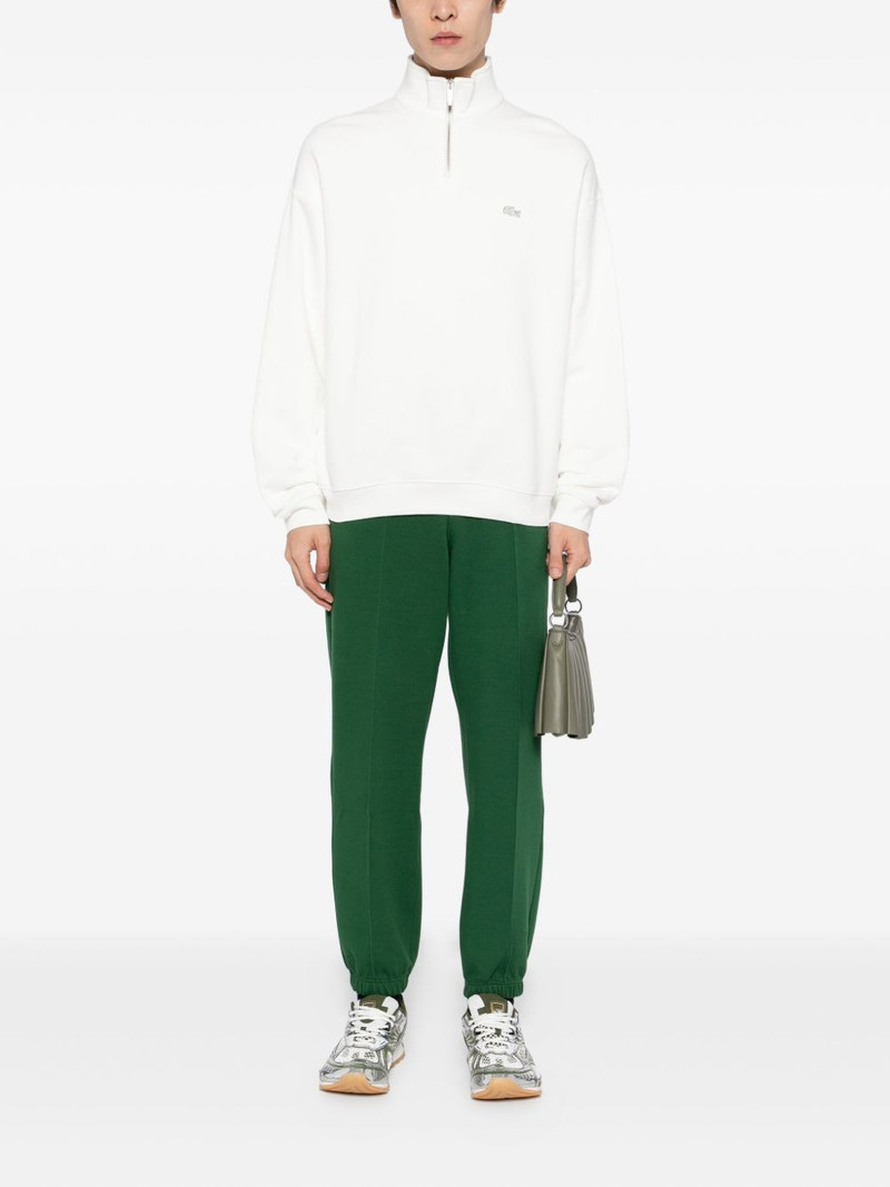 LACOSTE logo-appliqué cotton sweatshirt outlook