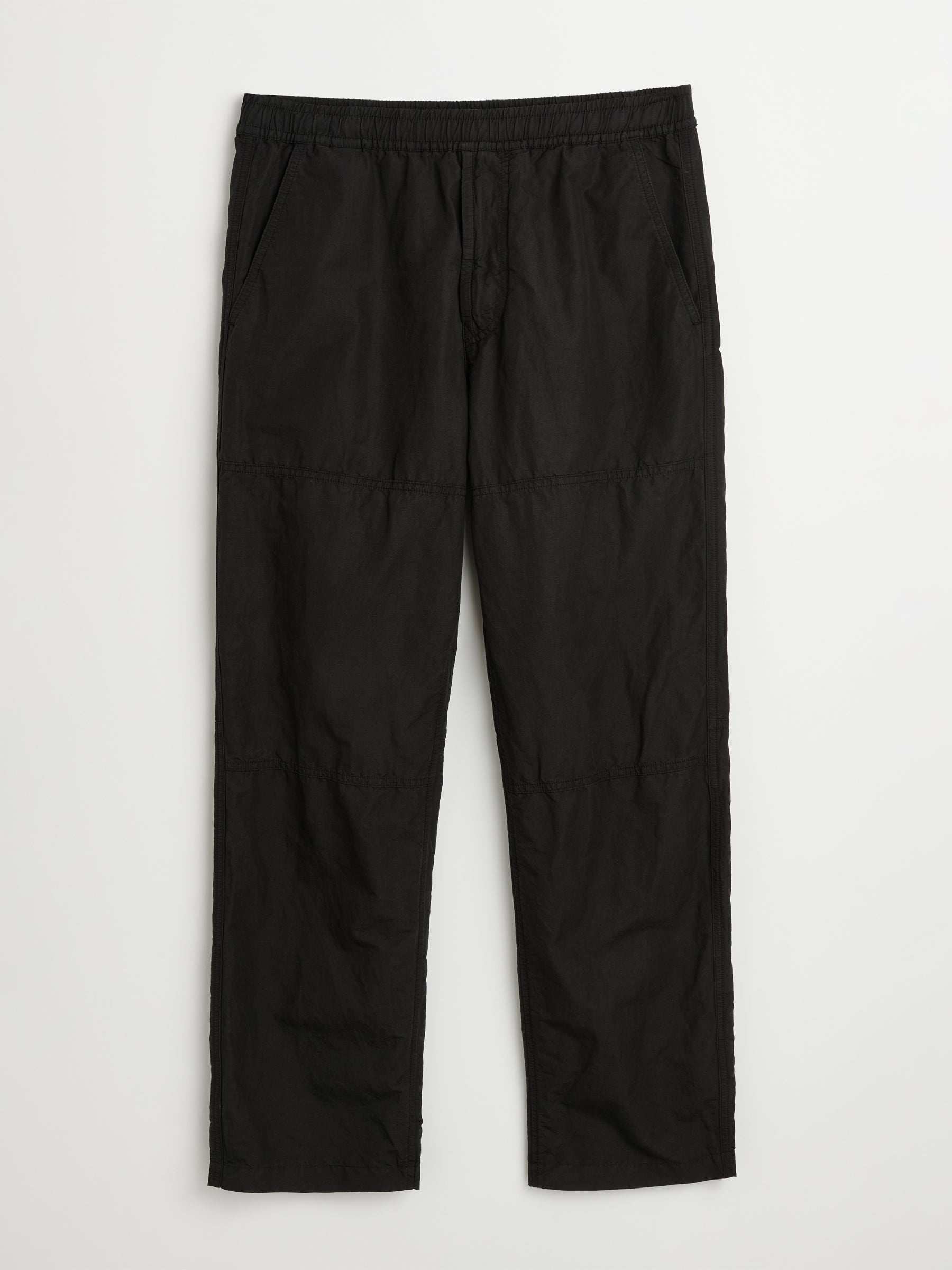 STONE ISLAND REGULAR WOVEN PANTS BLACK - 1