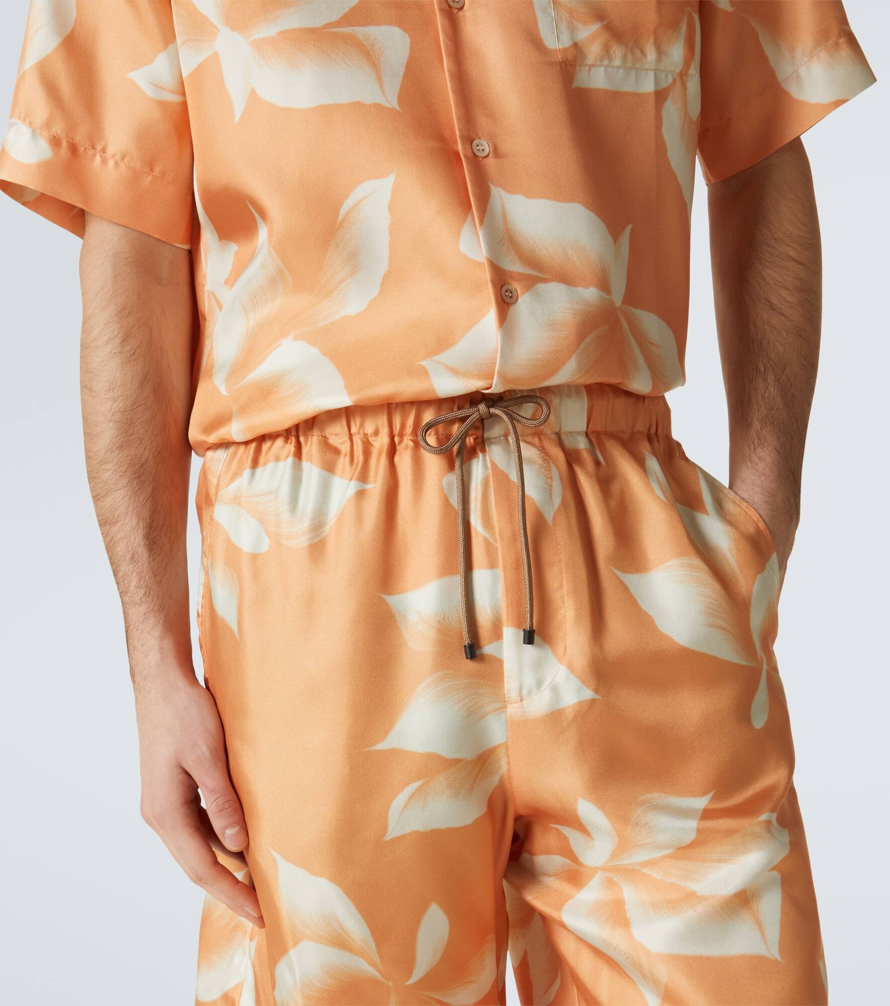Printed silk shorts - 5