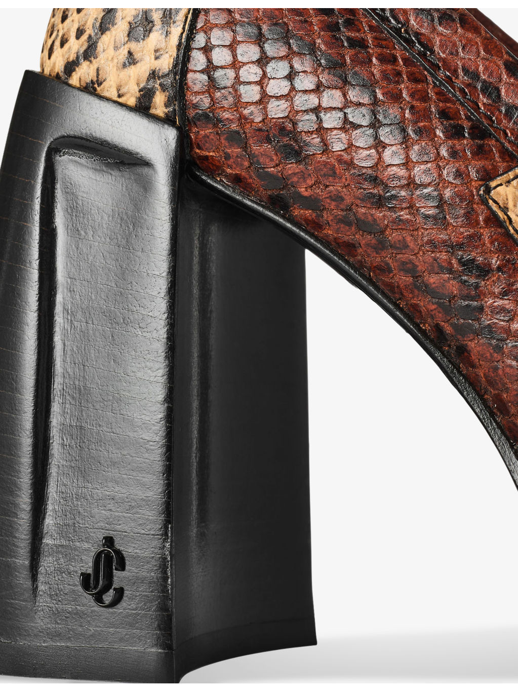 Tylor 95 Triple Snake-Embossed Leather Loafers - 5