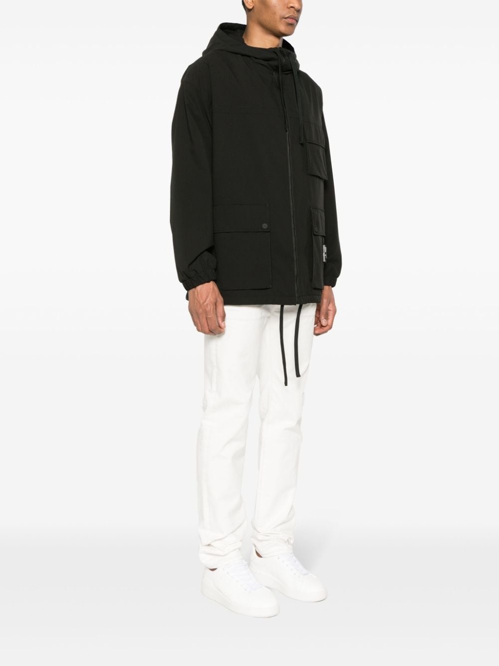 ripstop hooded cargo jacket - 3