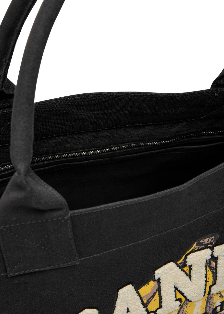 Ganni Banana Xxl Printed Shopper Canvas Tote - 4