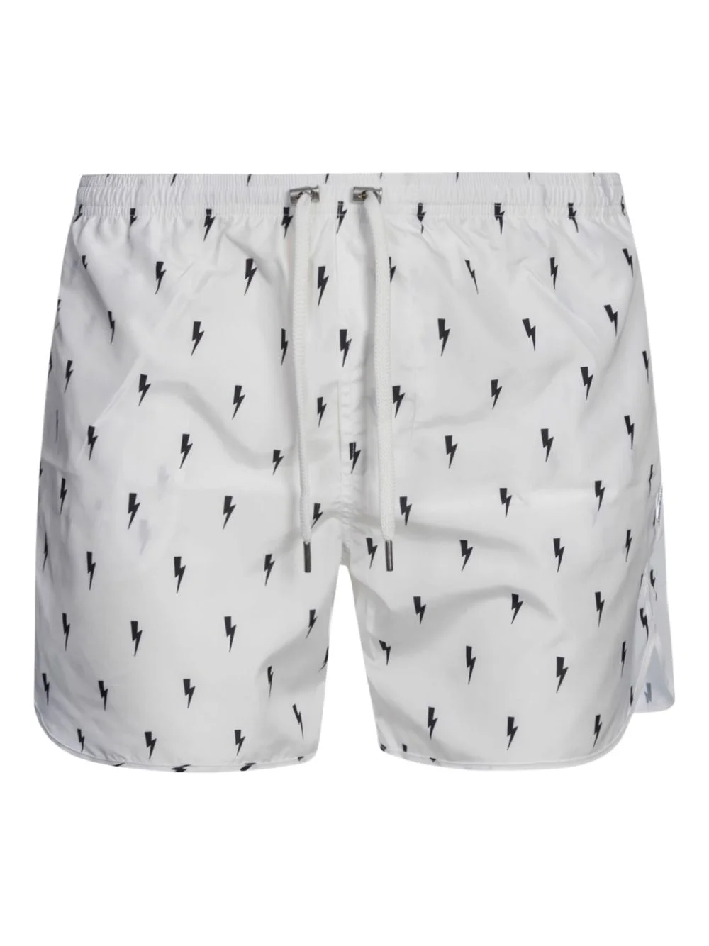 lightning bolt-print swim shorts - 1