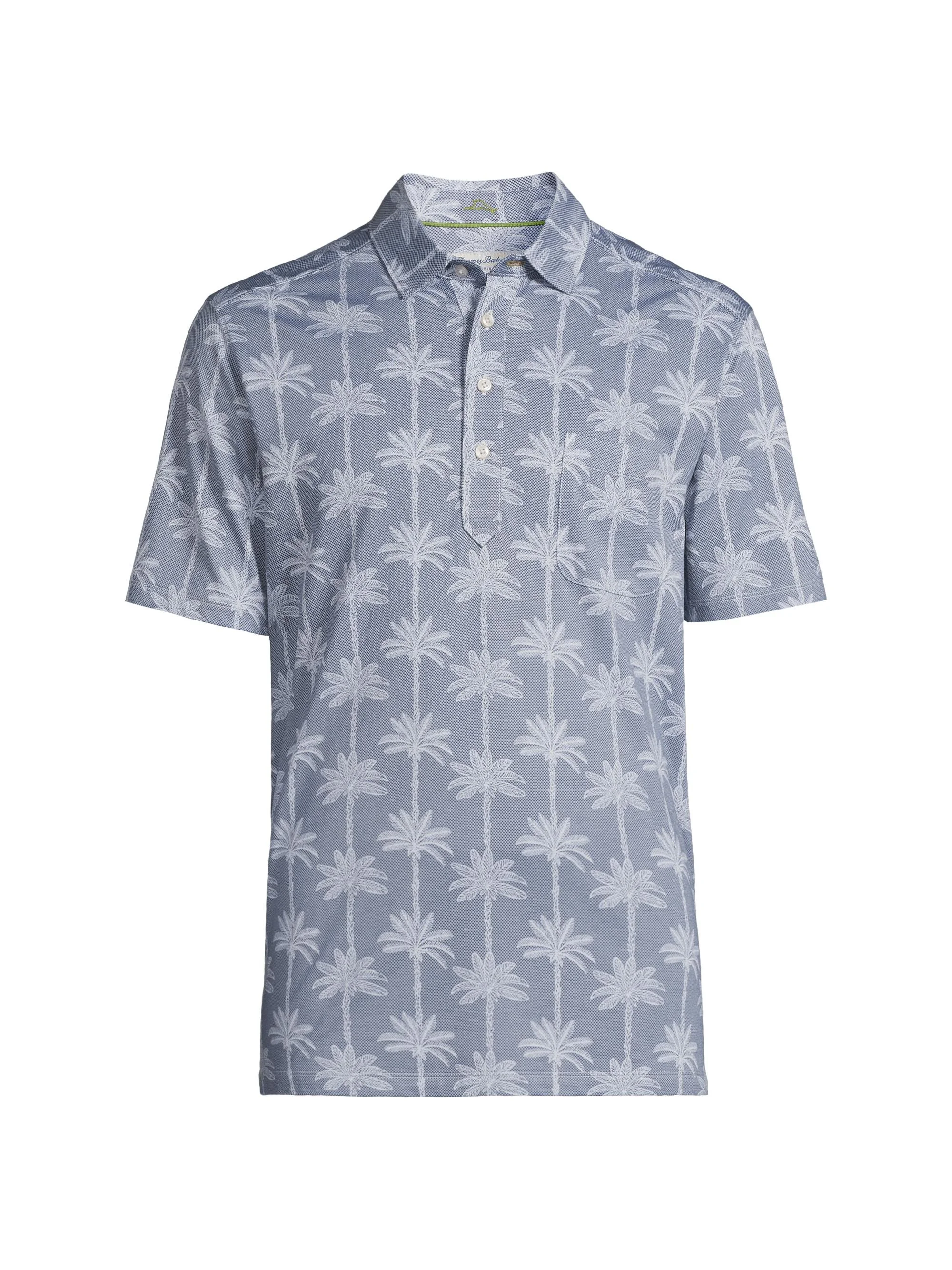 Men's San Lucio Palm Lane Polo Shirt - Blue Hawaiian - 1