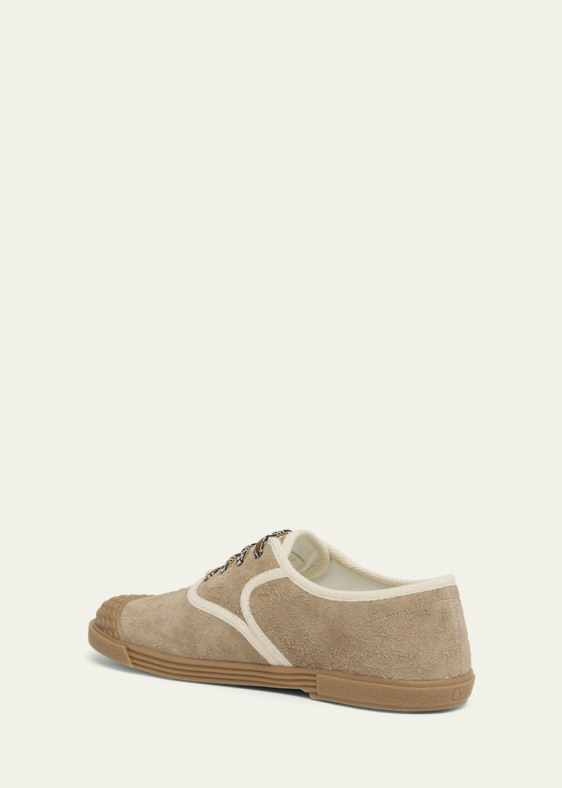 Valentino Men's Bay By Bay Suede Low-Top Sneakers outlook
