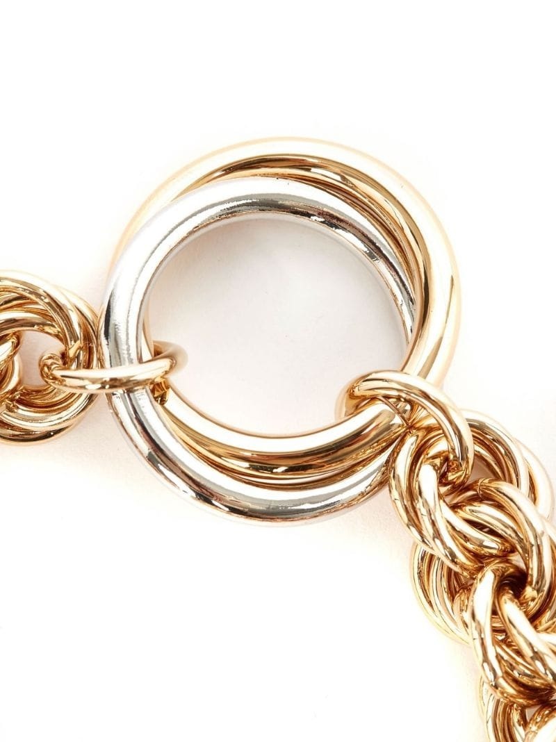 loop-charm chain-link bracelet - 3