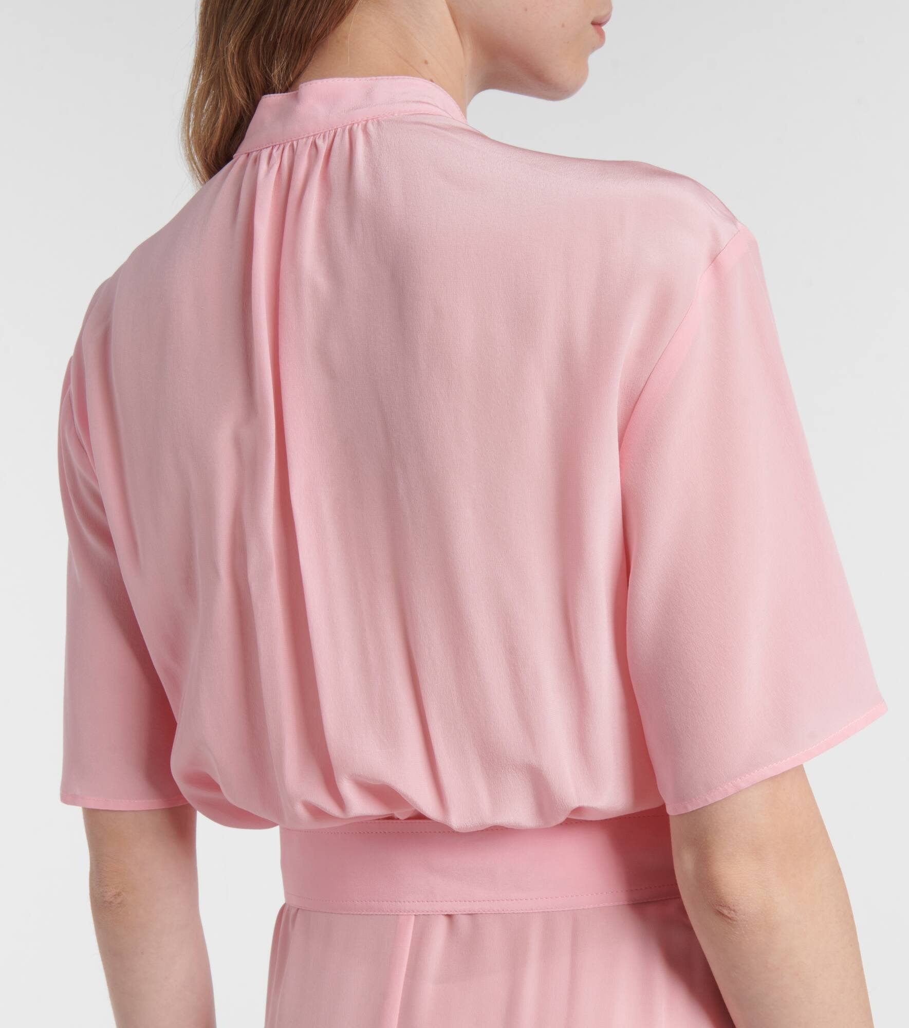 Iconic silk midi dress - 7