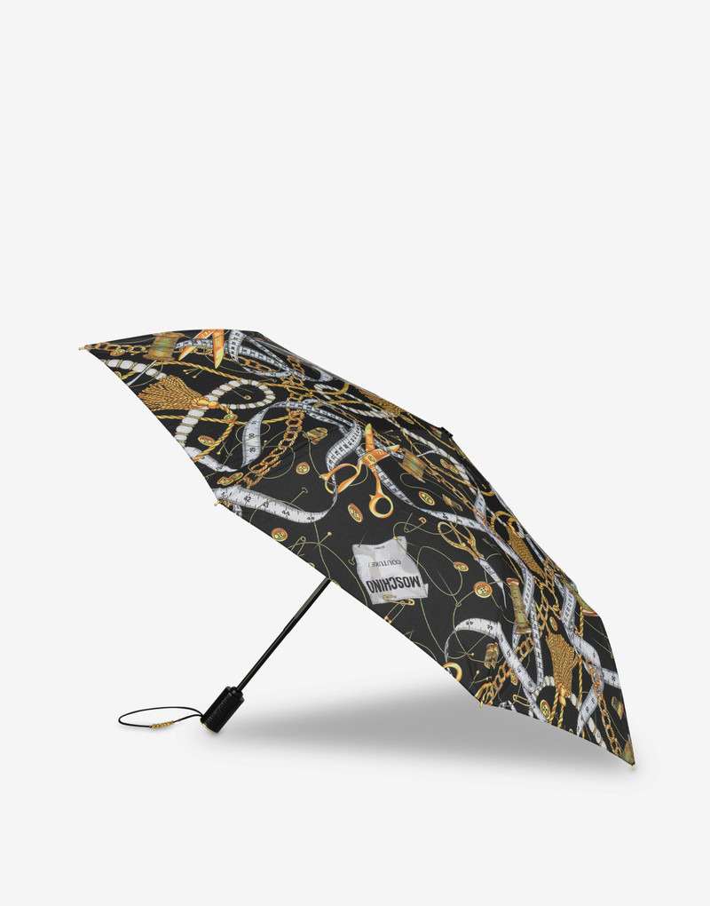 Moschino ALLOVER SARTORIAL PRINT OPEN & CLOSE UMBRELLA outlook