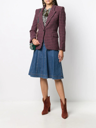 Isabel Marant Étoile Kerstin checked blazer outlook