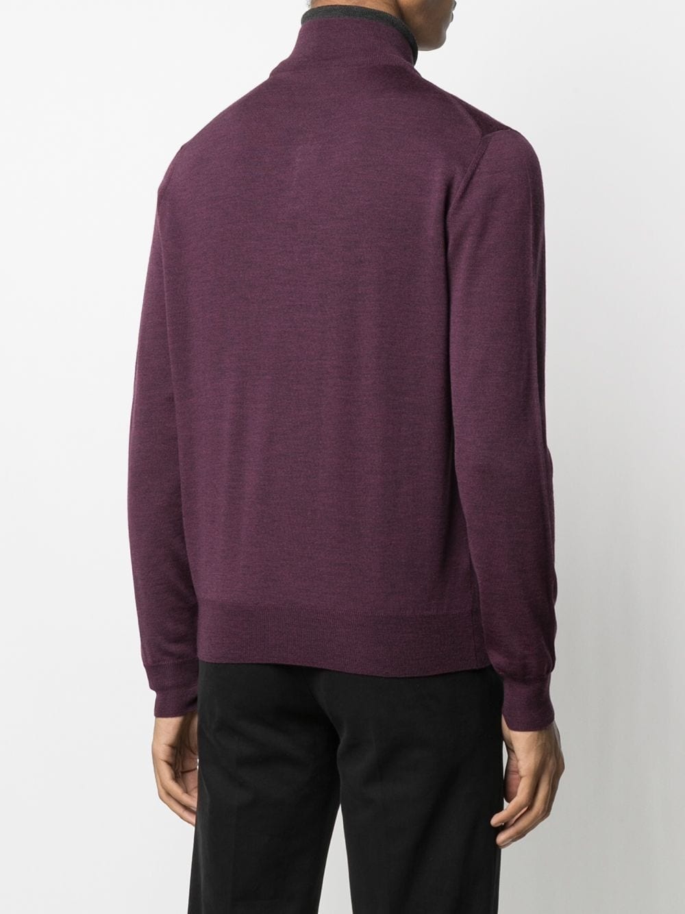 zipped funnel-neck pullover - 4