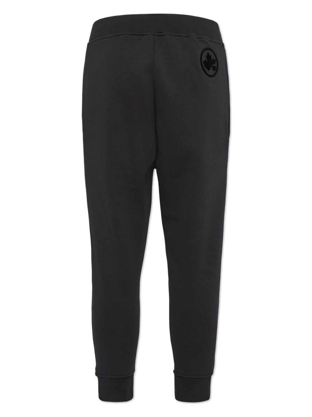 logo-appliquÃ© tapered track pants - 2