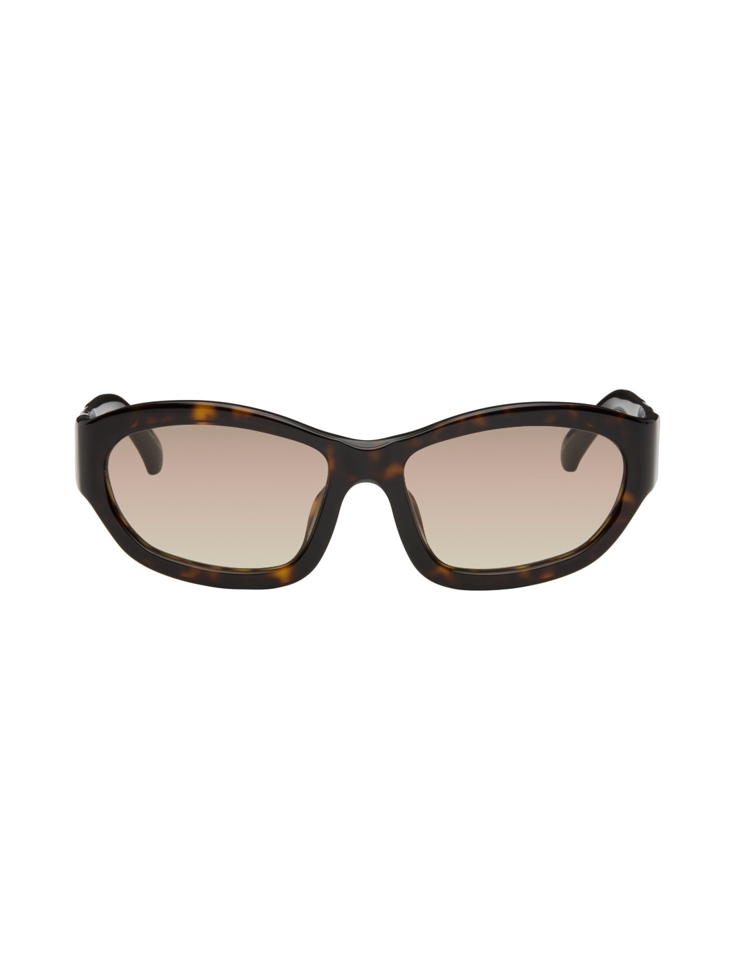Brown Linda Farrow Edition Goggle Sunglasses - 1