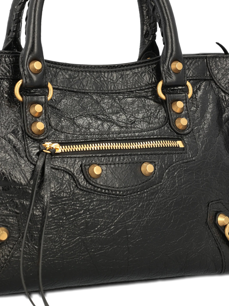 Balenciaga Small Le City Stud Textured Tote Bag 4