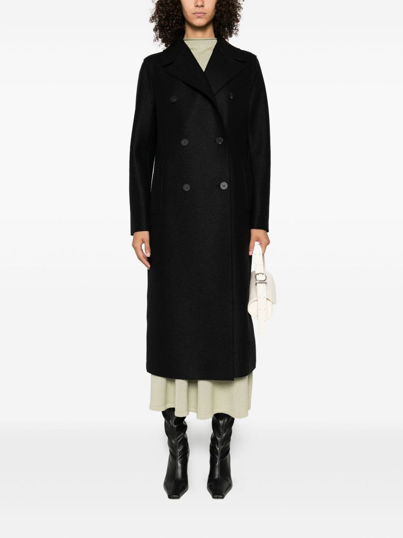 Harris Wharf London double-breasted wool coat outlook