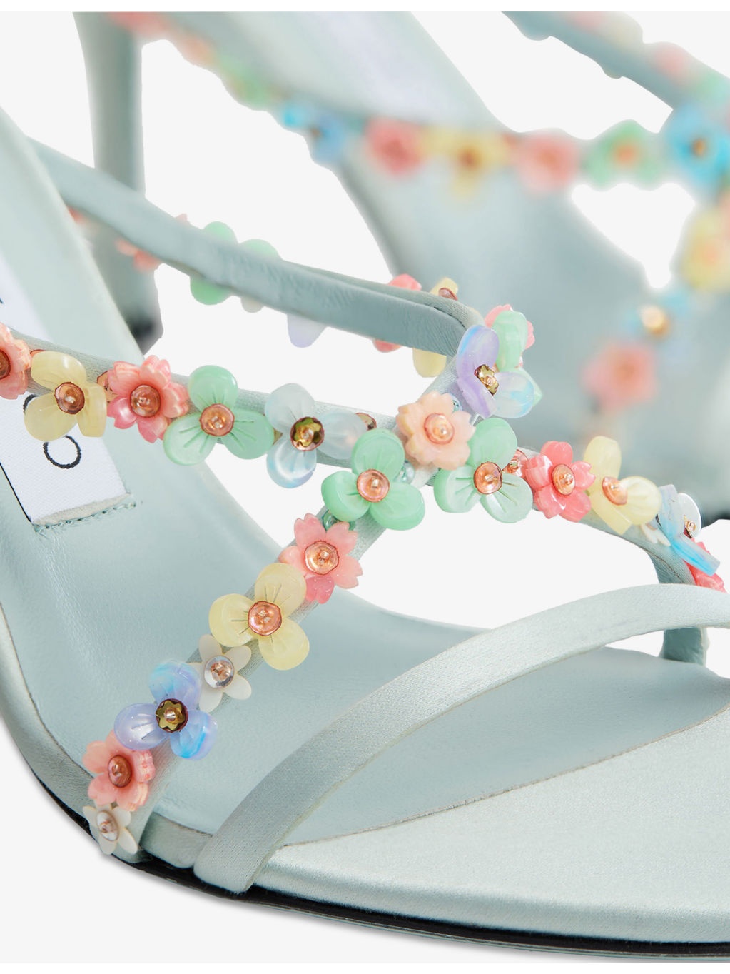 Blanche 90 Satin Heeled Sandals - 5