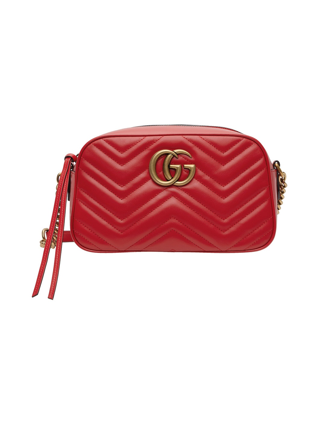 GUCCI Red Small GG Marmont Shoulder Bag ssense REVERSIBLE