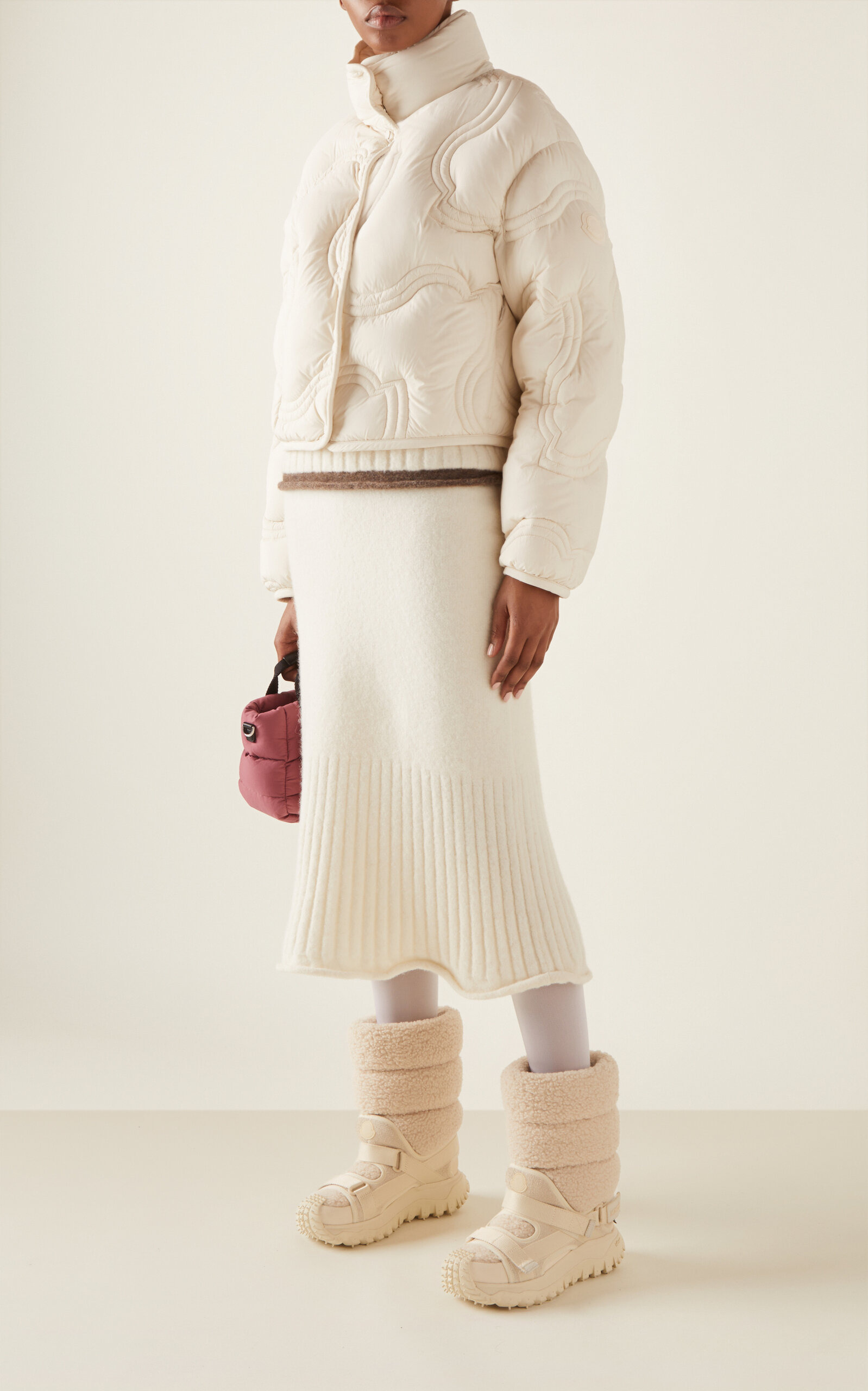 Knit Alpaca Wool-Blend Sweater white - 3