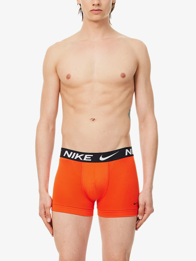 Nike Logo-waistband pack of three recycled polyester-blend trunks outlook