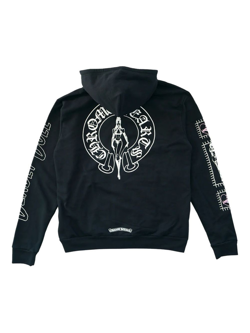 Chrome Hearts Deadly Doll zip-up hoodie outlook