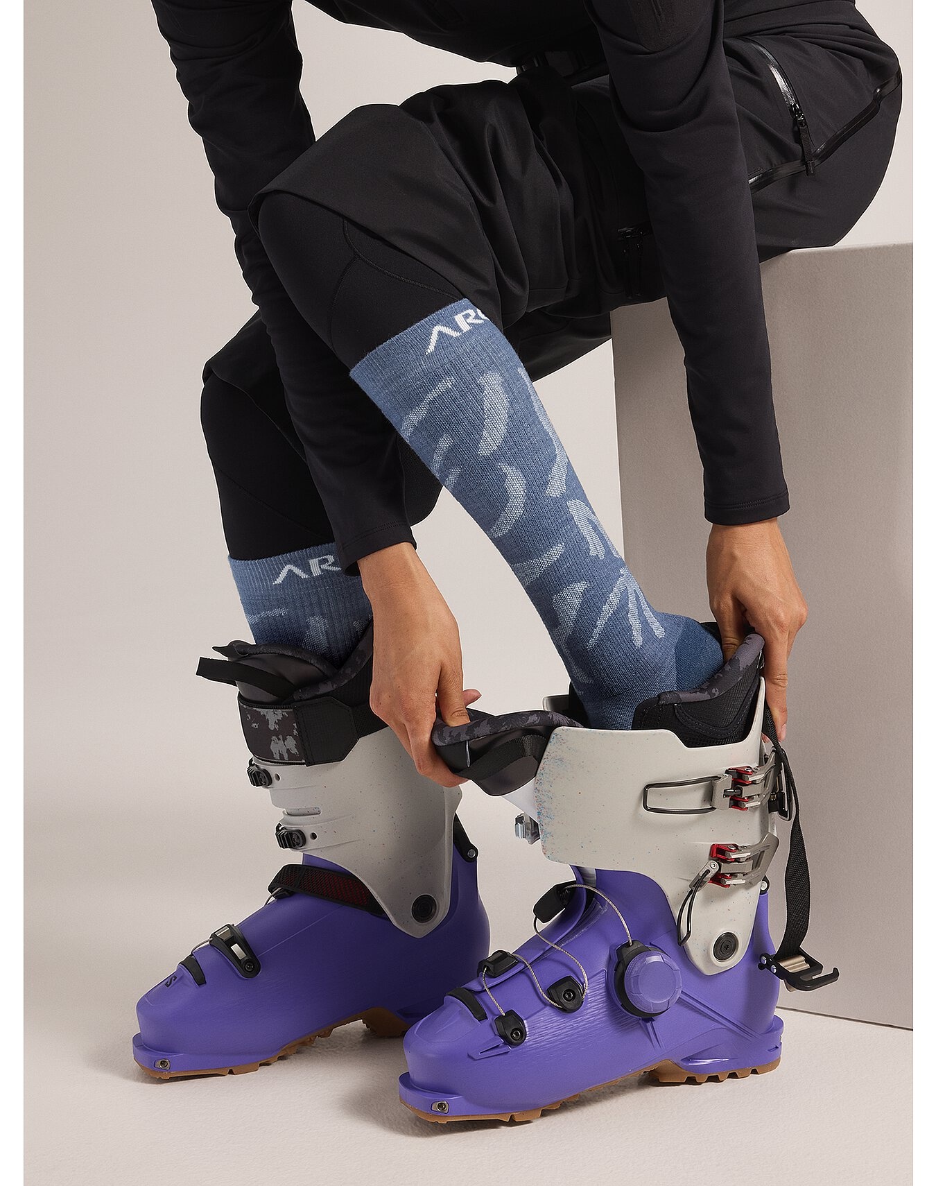 Merino Wool Grotto Ski Sock - 5