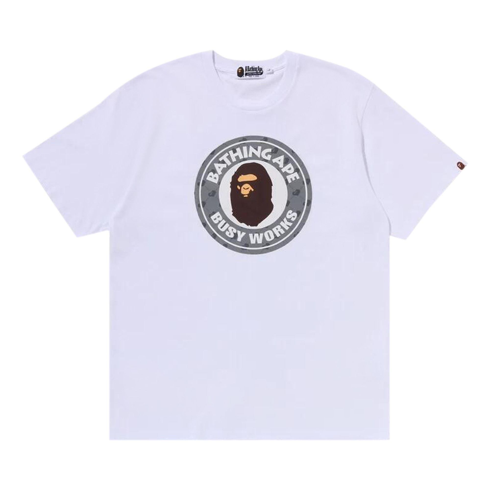 BAPE Cloud Head Monogram Busy Works Tee 'White' - 1