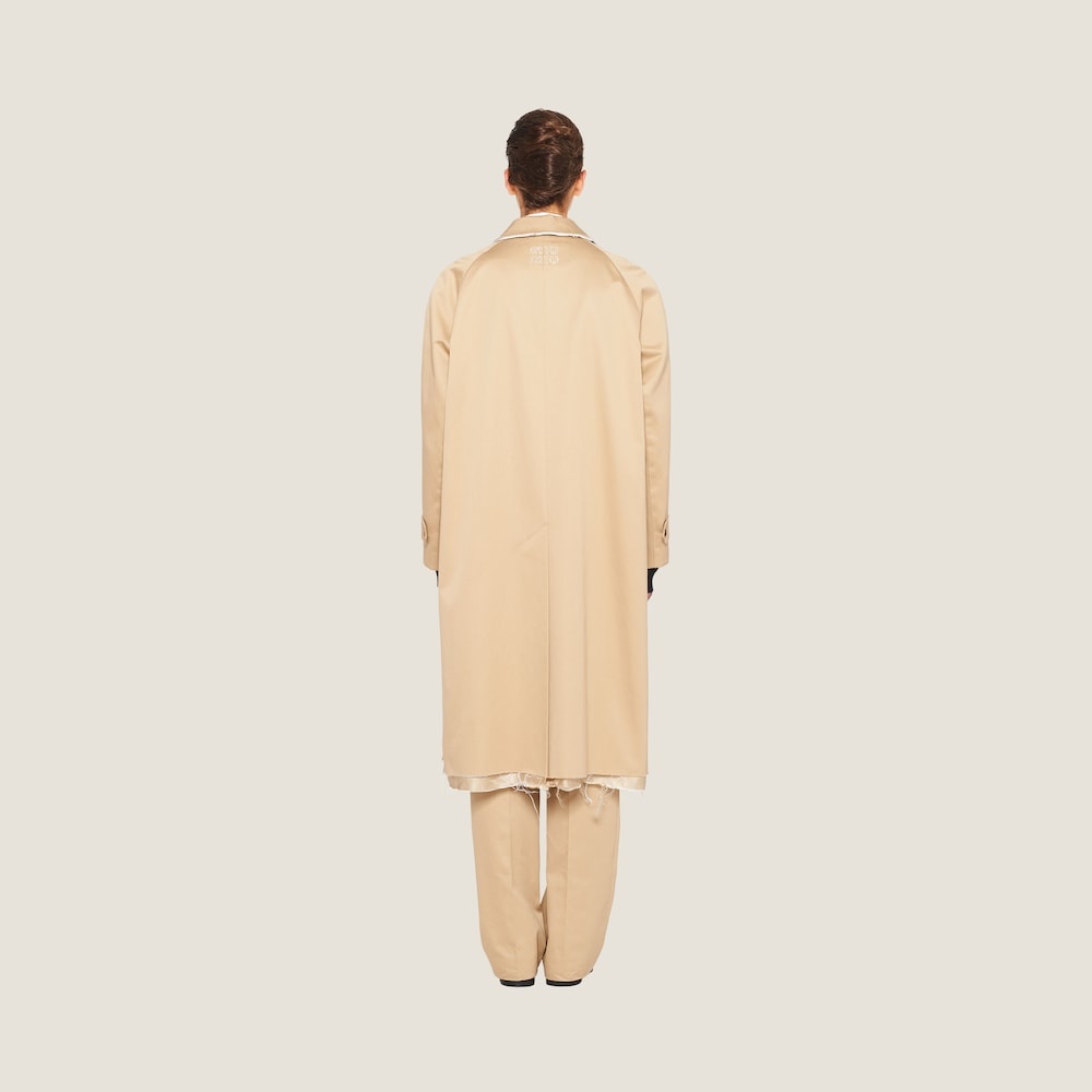 Single-breasted chino coat - 3