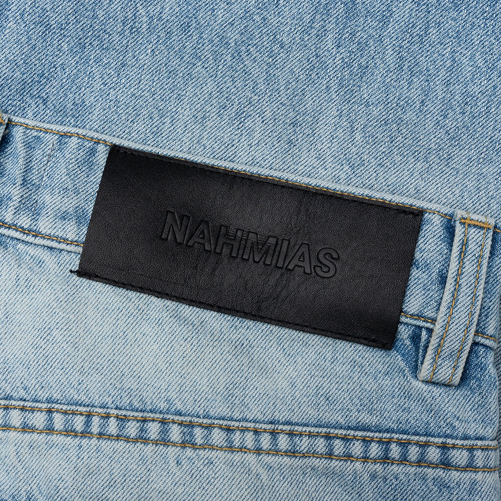 TINTED WIDE STRAIGHT JEANS - LIGHT - 5