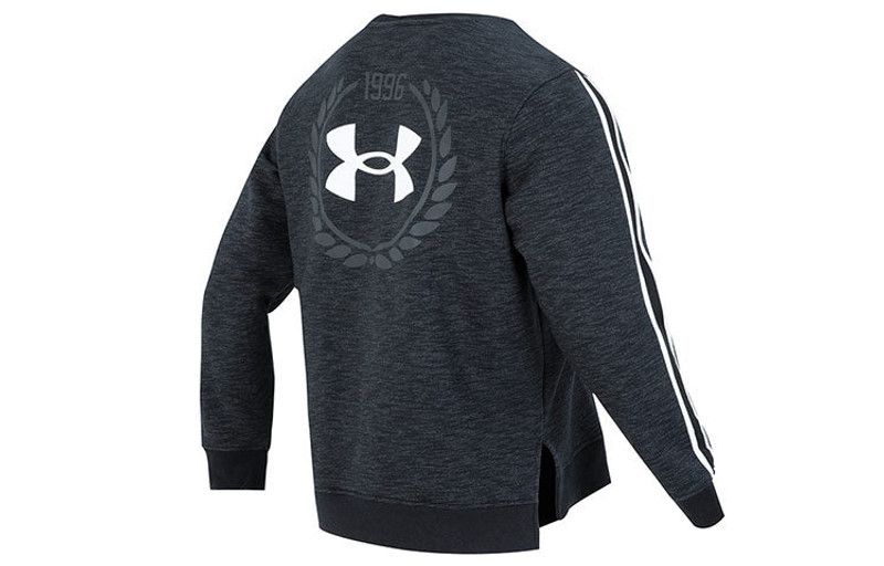 Under Armour Under Armour Essential Fleece Heritage Crew Sweatshirt 'Black' 1373814-001 outlook