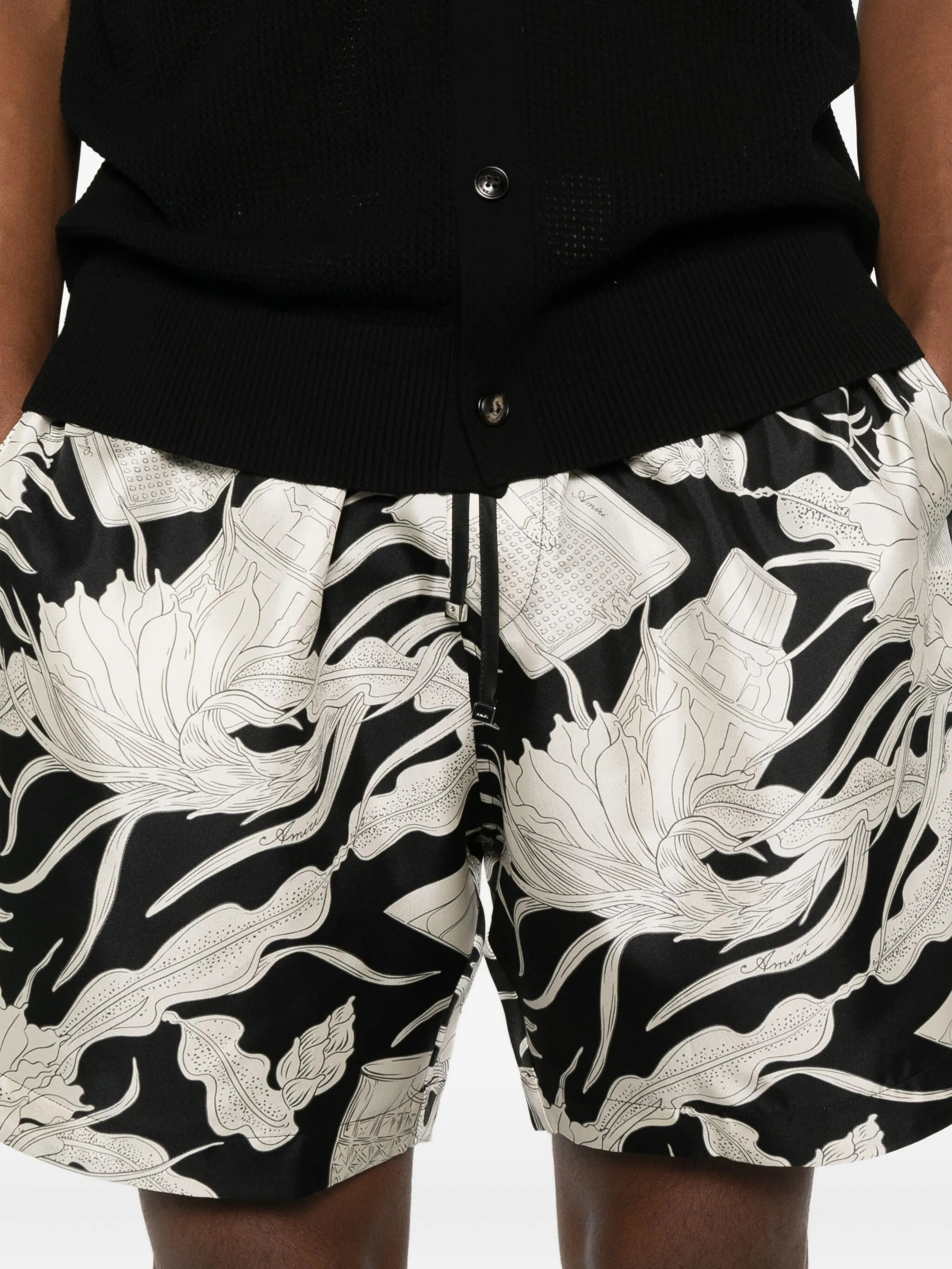 Amiri Floral-print Drawstring Shorts - 4