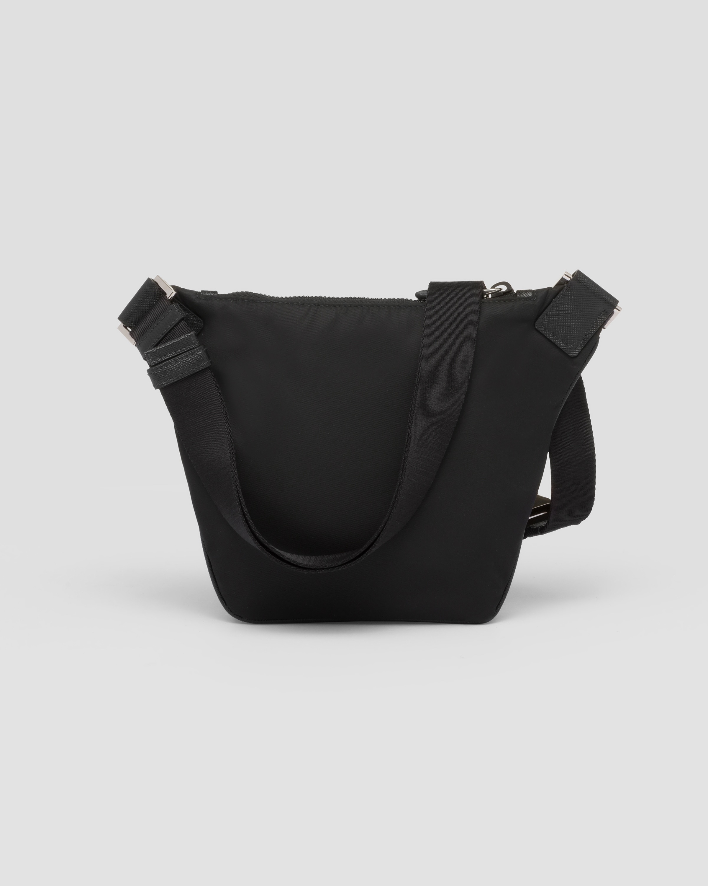 Re-Nylon and Saffiano leather shoulder bag - 4