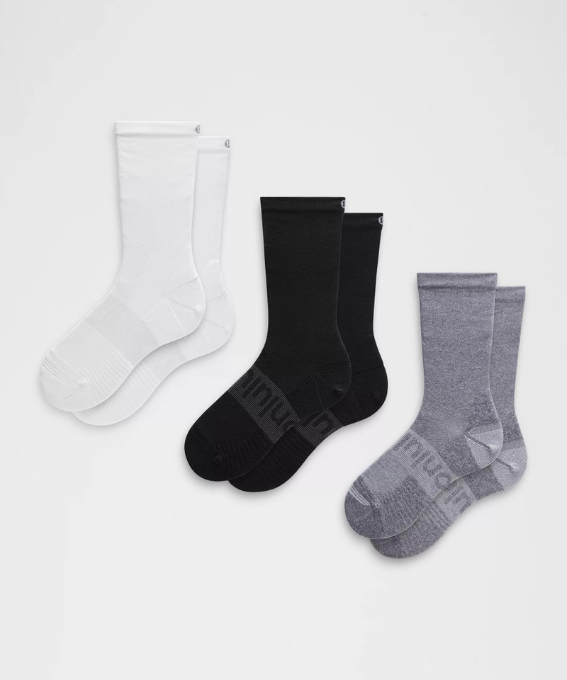 Unisex Power Stride Crew Socks 3 Pack *Updated 1