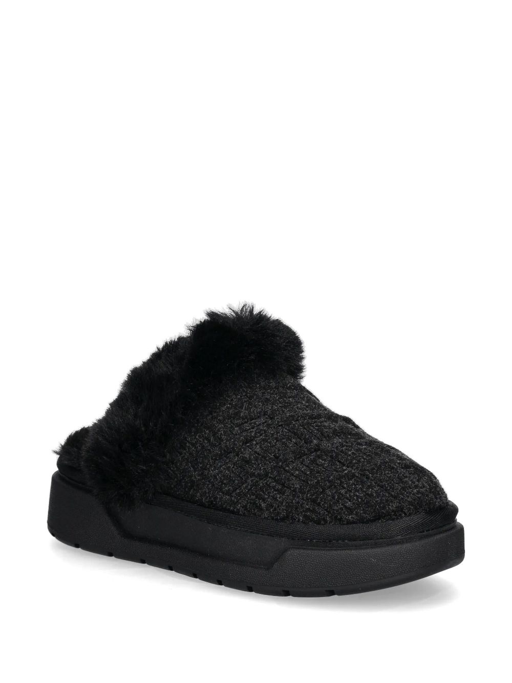 faux-fur slippers - 2