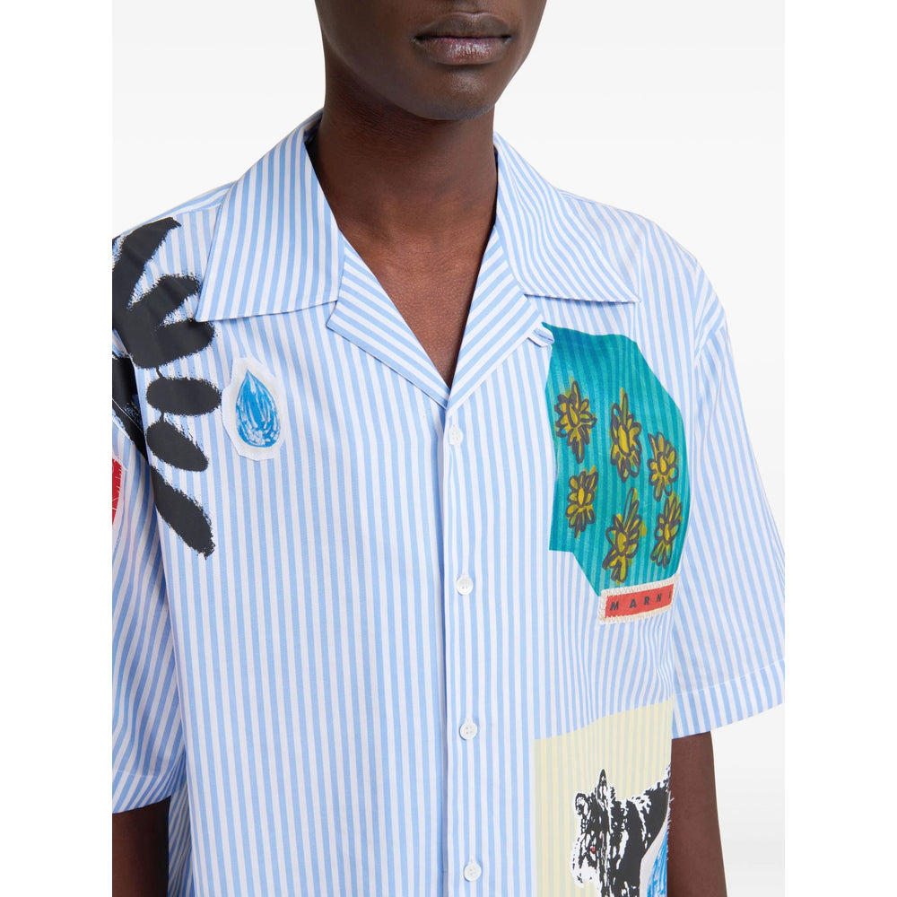 Marni Blue Shirts Men - 3