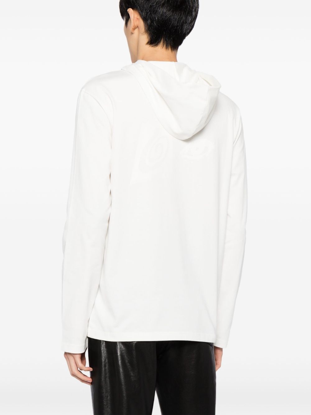 logo-embroidered hoodie - 4