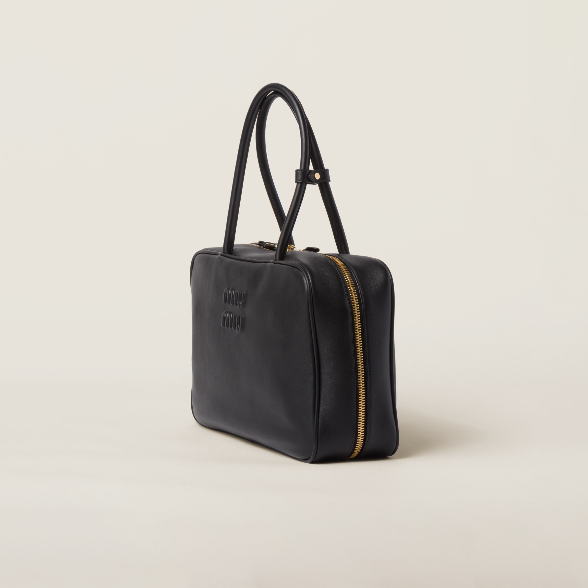 Miu Miu｜ (5BB172 2CRW F0002) Black Beau Leather Bag | Miu Miu
