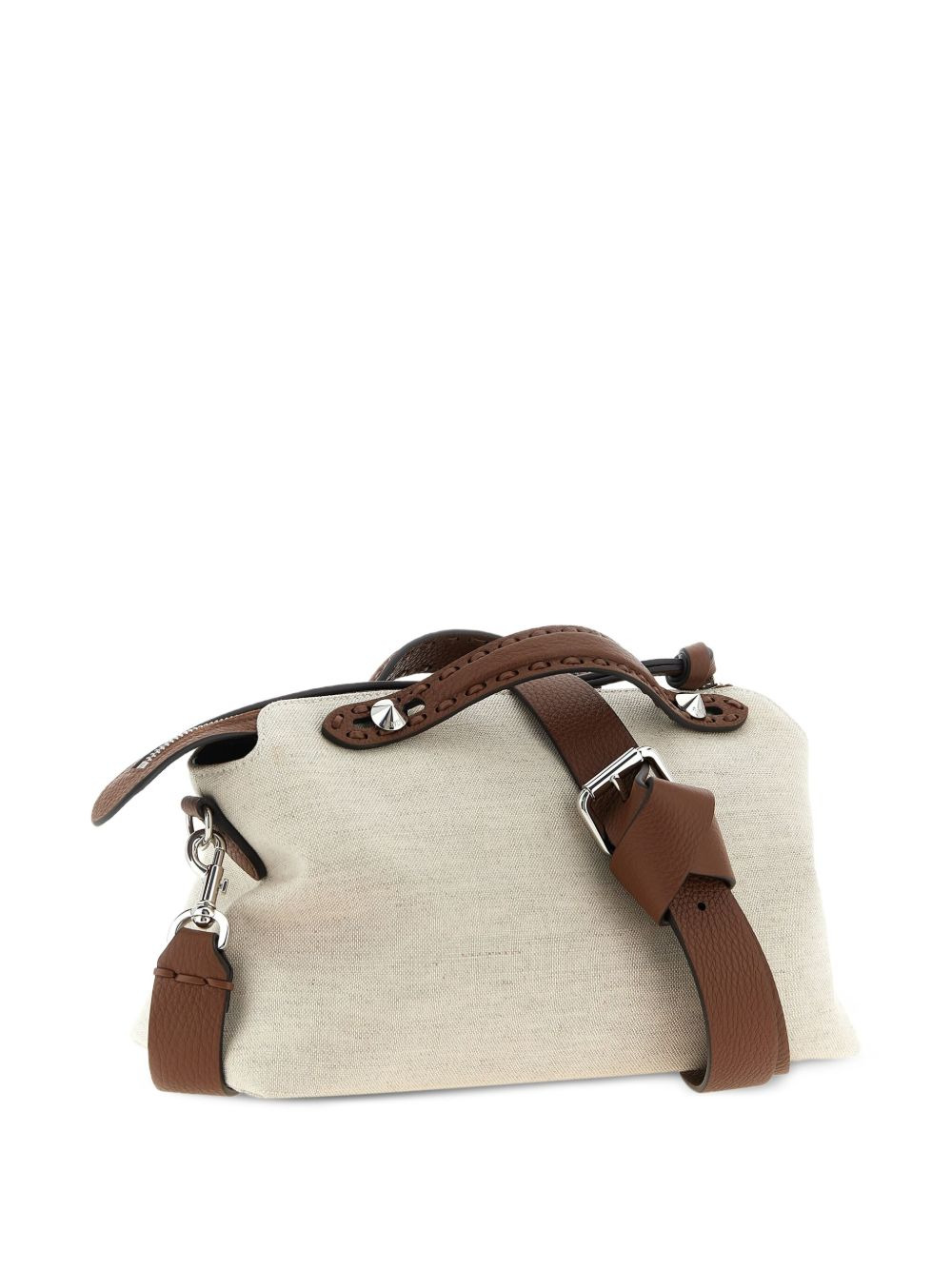 zip-top saddlery-stitching handbag - 2