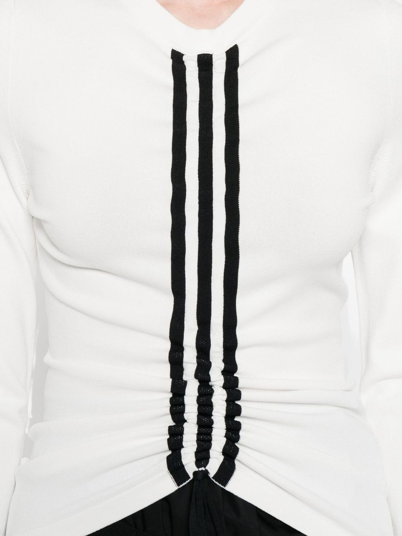 stripe-detail long-sleeve T-shirt 5