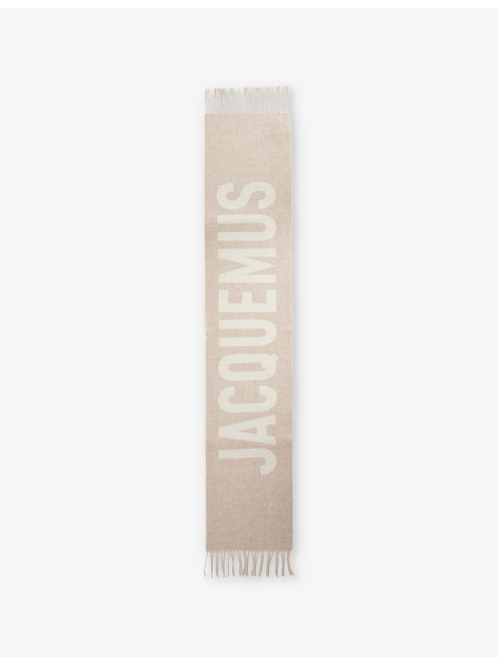 L'echarpe wool-knitted fringed scarf - 3