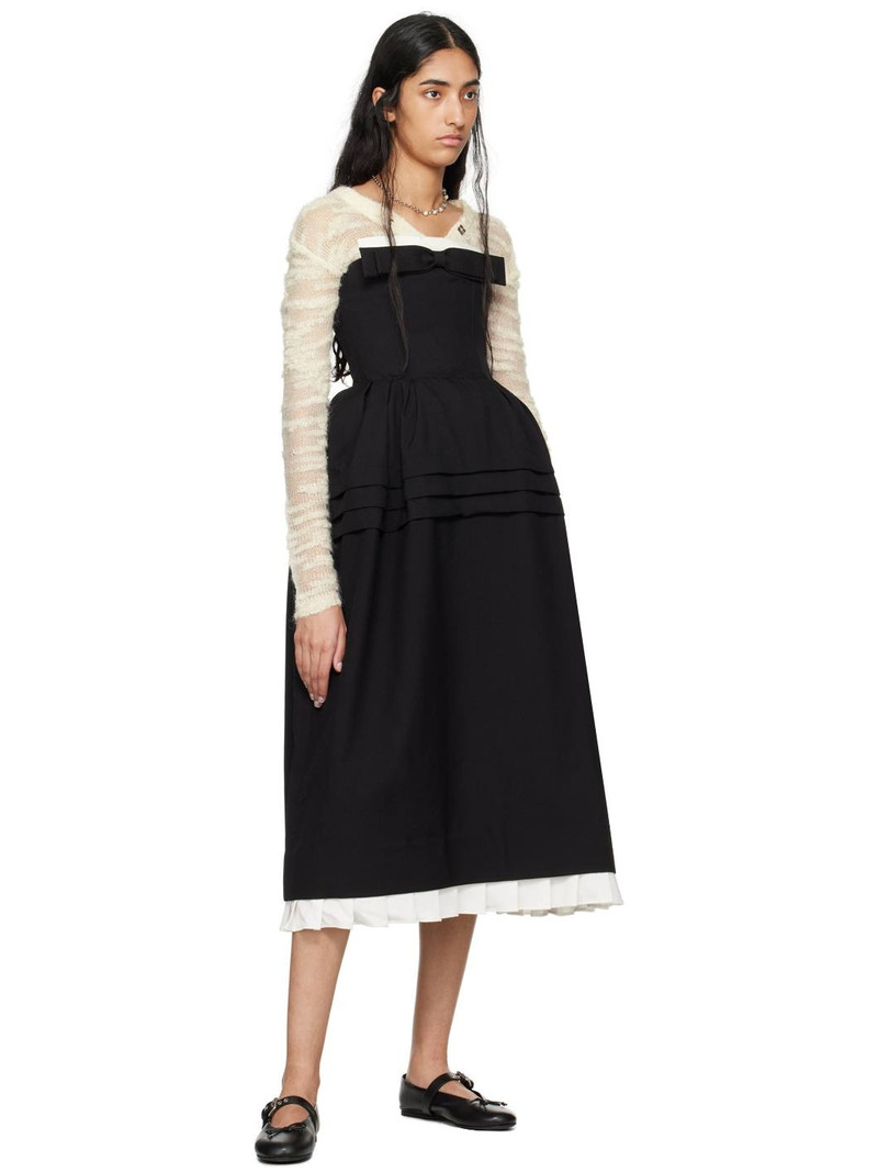 SHUSHU/TONG Black Flower Bud Maxi Dress outlook