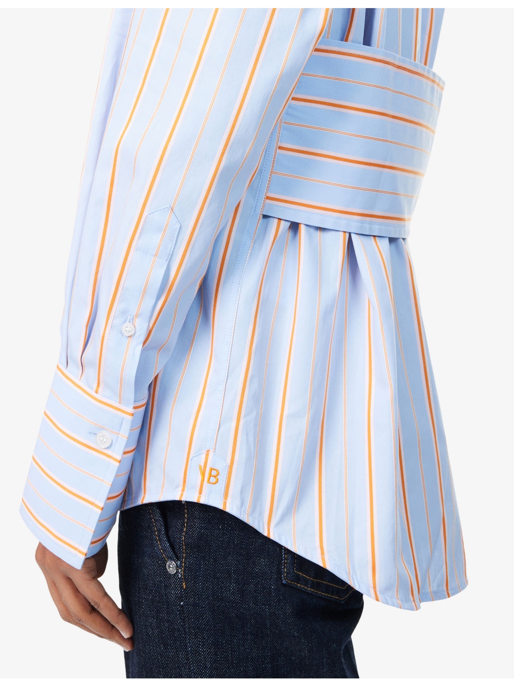 Striped Long-Sleeves Cotton-Poplin Shirt - 5
