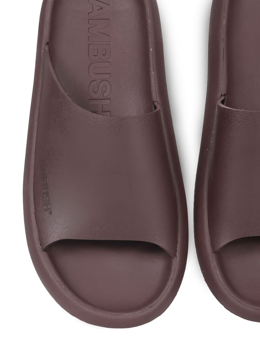 logo-embossed flat sandals - 4