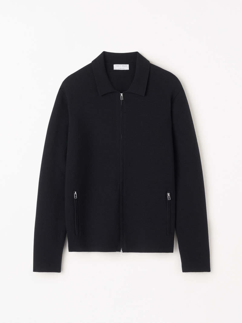 Celyn Wool Blend Zip-up Cardigan 1