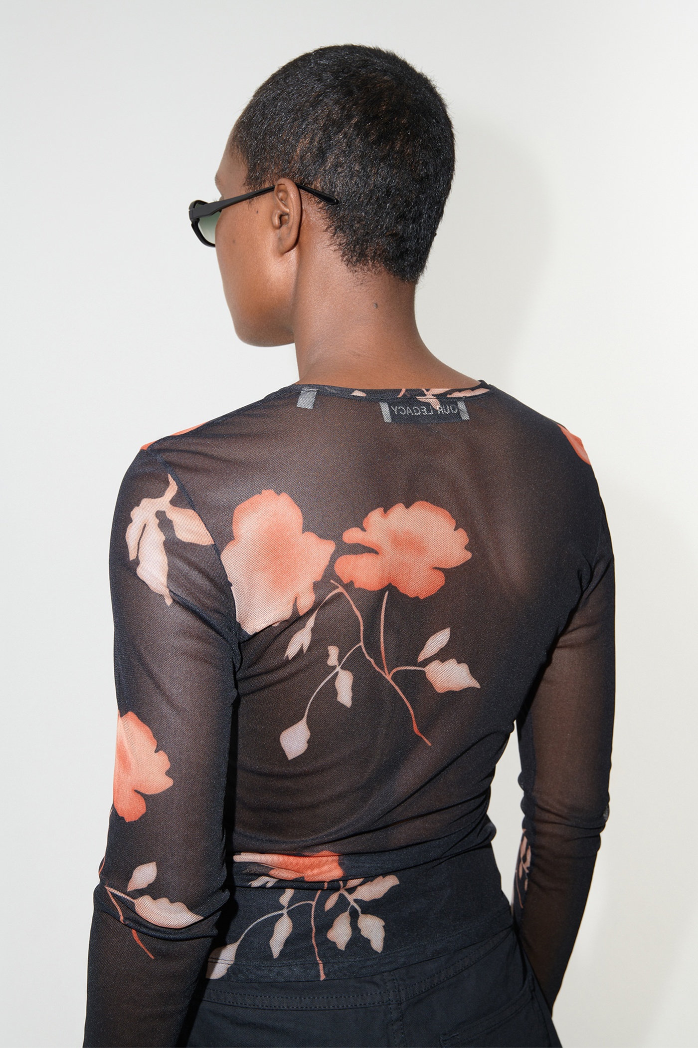 Super Slim Longsleeve Nocturnal Flower Print - 6