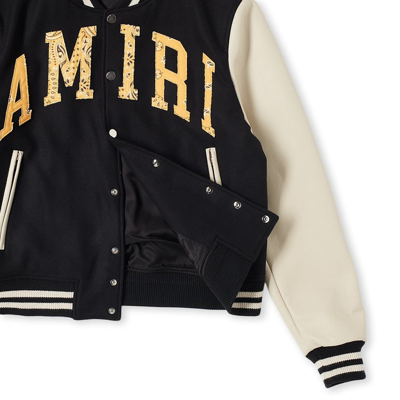 AMIRI Amiri Vintage Applique Varsity Jacket outlook